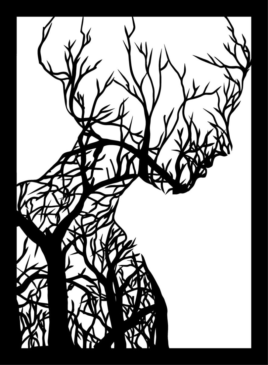 Wall Art Female Profile