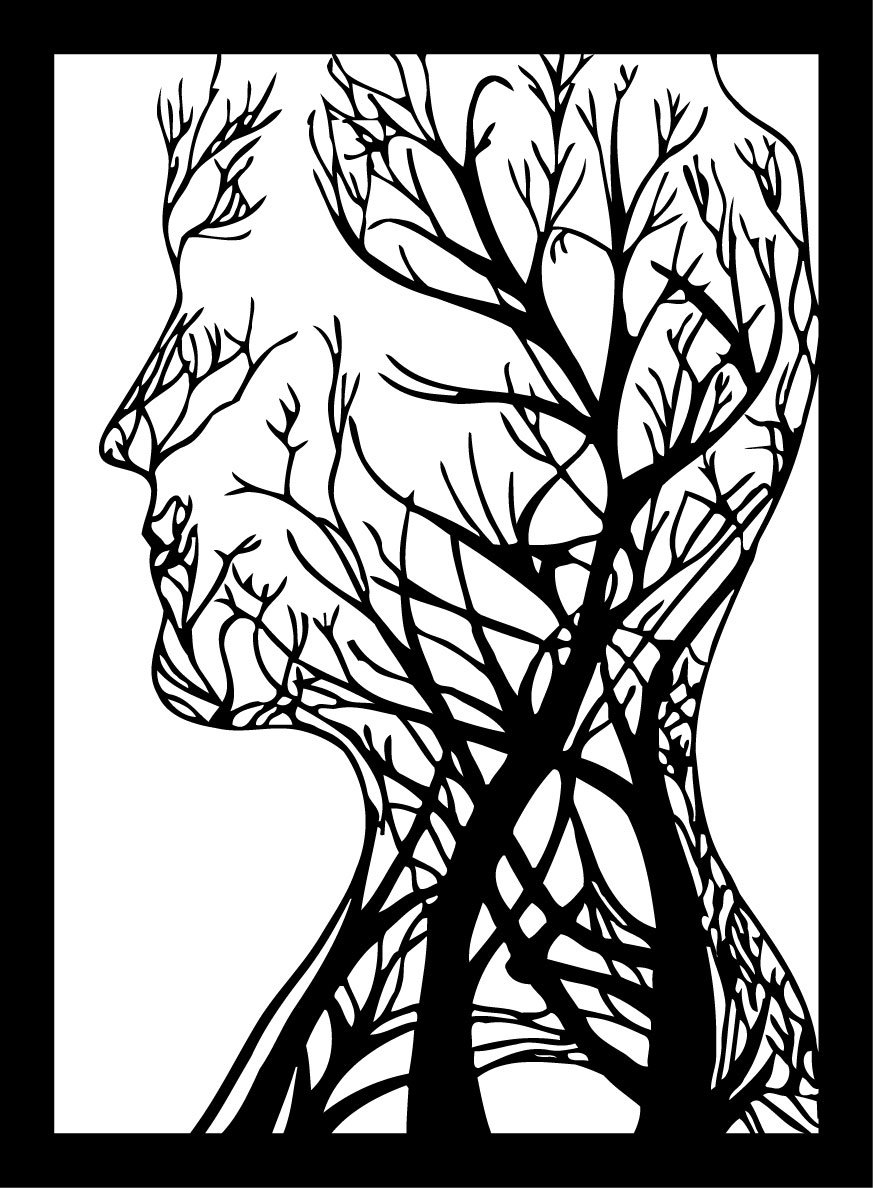 Wall Art Male Profile